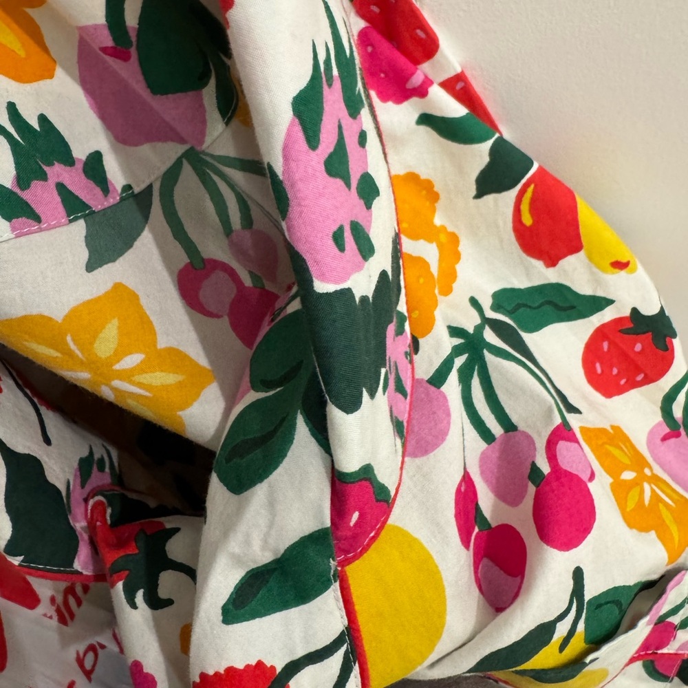 NWT Printfresh organic Fruit Smoothie & floral pants long sleeve maximalist 5X